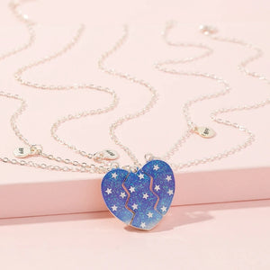 Necklaces Split Heart Shaped Pendant Forever Friendship Magnetic