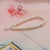 Wild Freshwater Pearl Bracelet 925 Silver Clasp