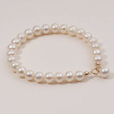 Wild Freshwater Pearl Bracelet 925 Silver Clasp
