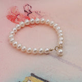 Wild Freshwater Pearl Bracelet 925 Silver Clasp