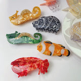 Geometric Clownfish Hairpin Ocean Series Clip