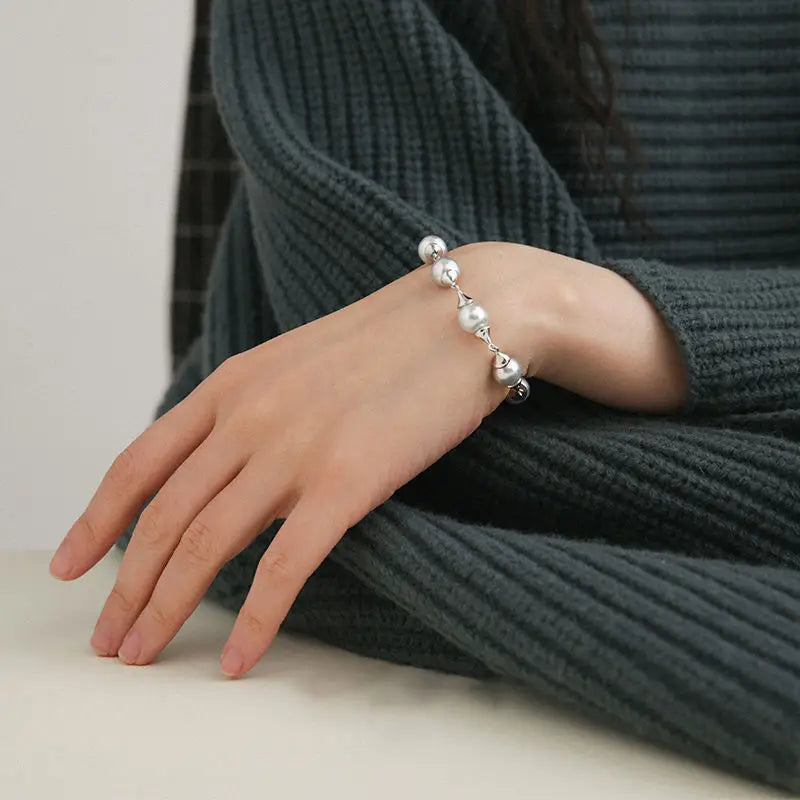 Hemp-colored Seawater Pearl Bracelet for Women