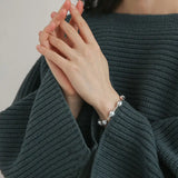 Hemp-colored Seawater Pearl Bracelet for Women
