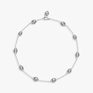 Hemp-colored Seawater Pearl Plated Necklace Short Sweater Chain Car Pendant