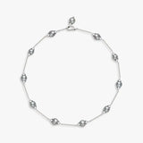 Hemp-colored Seawater Pearl Plated Necklace Short Sweater Chain Car Pendant