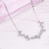 Noble Women's Silver Zircon Bracelet OL Style Jewelry