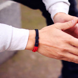 Men Bracelet Rope Double Layer Colorblock Pirate Braclet