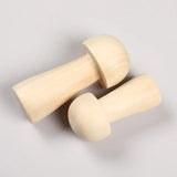 Wooden Mushroom DIY Unfinished Wood Kids Painted Toys Craft