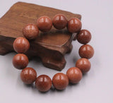 Nugget Sand Bracelet 16mm Brown Round Beads 55-58mm