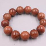 Nugget Sand Bracelet 16mm Brown Round Beads 55-58mm