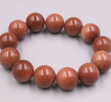 Nugget Sand Bracelet 16mm Brown Round Beads 55-58mm