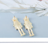 Rhinestone Soldier Earrings Crystal Drop Dangle Party Jewelry