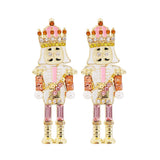 Rhinestone Soldier Earrings Crystal Drop Dangle Party Jewelry