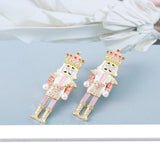 Rhinestone Soldier Earrings Crystal Drop Dangle Party Jewelry