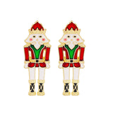 Rhinestone Soldier Earrings Crystal Drop Dangle Party Jewelry