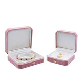 Octagonal Flannel Jewelry Gift Box Engagement Pendant Case