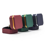 Octagonal PU Leather Box Jewelry Box Creative Ring Box Necklace Box