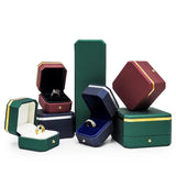 Octagonal PU Leather Box Jewelry Box Creative Ring Box Necklace Box