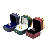 Octagonal PU Leather Box Jewelry Box Creative Ring Box Necklace Box