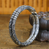 Retro Men's Silver Bracelet & Two Rings Set Jewelry Accessories
