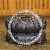 Retro Men's Silver Bracelet & Two Rings Set Jewelry Accessories