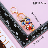 Opal Owl Style Keychain Romantic Female Accessories Fine Bag Pendant
