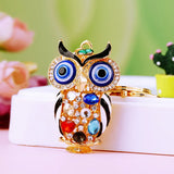 Opal Owl Style Keychain Romantic Female Accessories Fine Bag Pendant