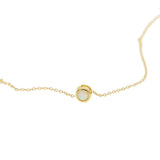 Opal Stone Pendant Necklace 925 Sterling Choker Women