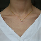Opal Stone Pendant Necklace 925 Sterling Choker Women