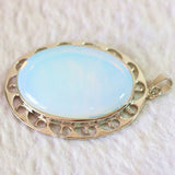Opalite 39x50mm Oval Necklace Pendant Beads for Women Jewelry