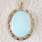 Opalite 39x50mm Oval Necklace Pendant Beads for Women Jewelry
