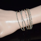 Geometric Rhinestone Bracelet for Ladies with Crystal, Exaggerated Design