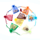 Organza Jewelry Bags Wedding Party Gift Bags Purple Packaging Pouches