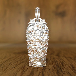 Oriental Great Sun Tathagata Buddha Pendant Silver Necklace