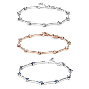 925 Sterling Silver Sparkling Bracelet for Wedding Party