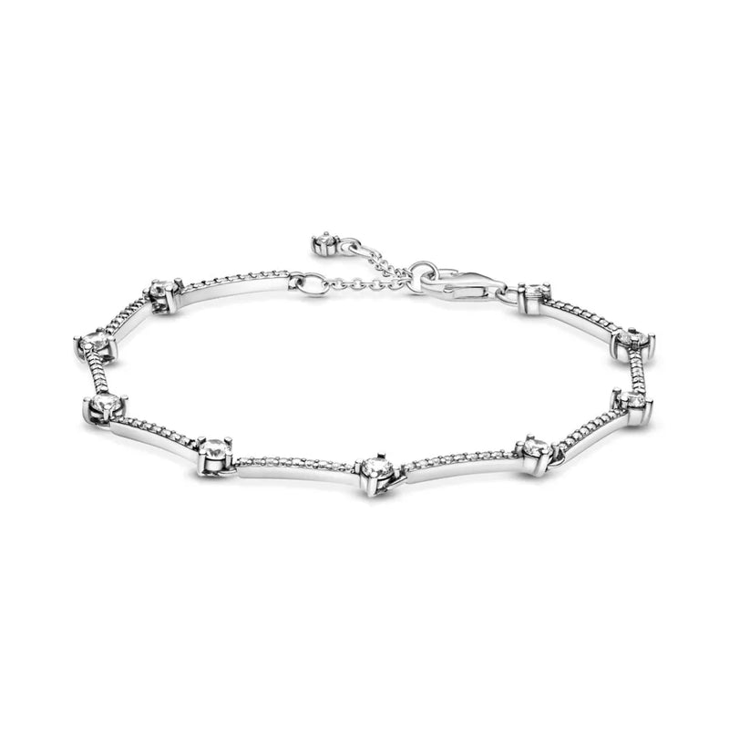 925 Sterling Silver Sparkling Bracelet for Wedding Party