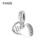925 Silver Bead Seeds Charm Pendant Clear CZ for Jewelry DIY