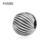925 Silver Feathered Clip Charm Bead for Bracelets Necklace DIY