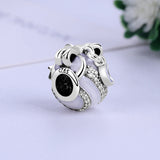 925 Sterling Silver Christmas Ornament Charm Beads for Bracelet DIY Jewelry