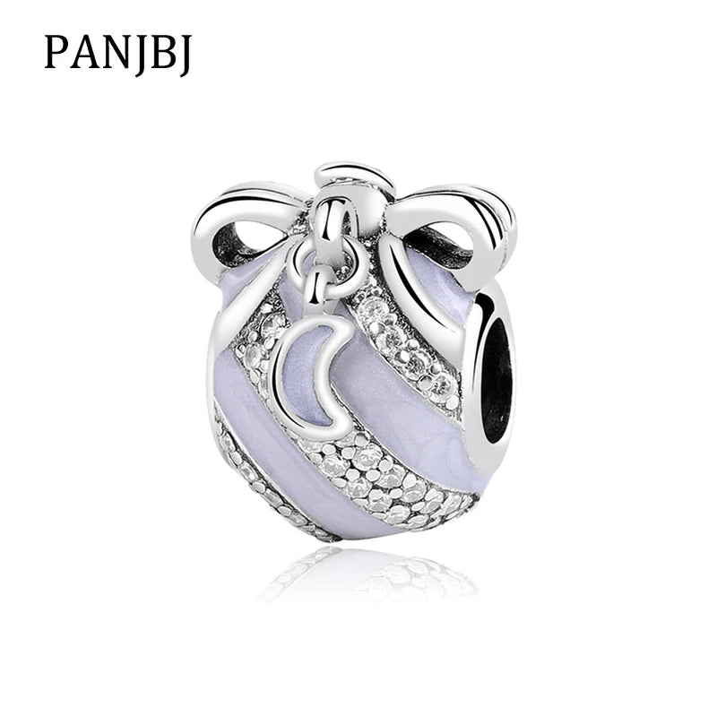 925 Sterling Silver Christmas Ornament Charm Beads for Bracelet DIY Jewelry