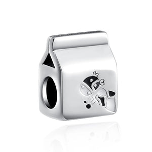 925 Silver Charm Bead Bracelet for Women DIY Jewelry
