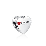 925 Silver National Flag Dangle Charm Bead for Jewelry Making