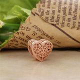 925 Silver Love You Heart Padlock MOM Bead Charms Rose Pendant Bracelet
