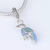 Bird Snake Chain Charm Beads for Bracelet Jewelry