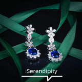 Sunflower Diamond Stud Earrings High Carbon Jewelry