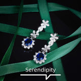 Sunflower Diamond Stud Earrings High Carbon Jewelry