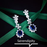 Sunflower Diamond Stud Earrings High Carbon Jewelry