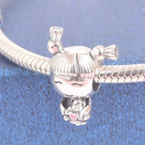 Red Wine Glass Crown Pendant Bead for DIY Women Jewelry