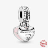 Silver 925 Bead Bracelet Pendant Charm Dangle for Women Jewelry