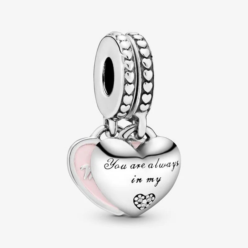 Silver 925 Bead Bracelet Pendant Charm Dangle for Women Jewelry